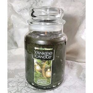 Yankee Candle 22 Oz Jar  Holiday Bayberry Retired Scent 110 Hr Burn Time HTF